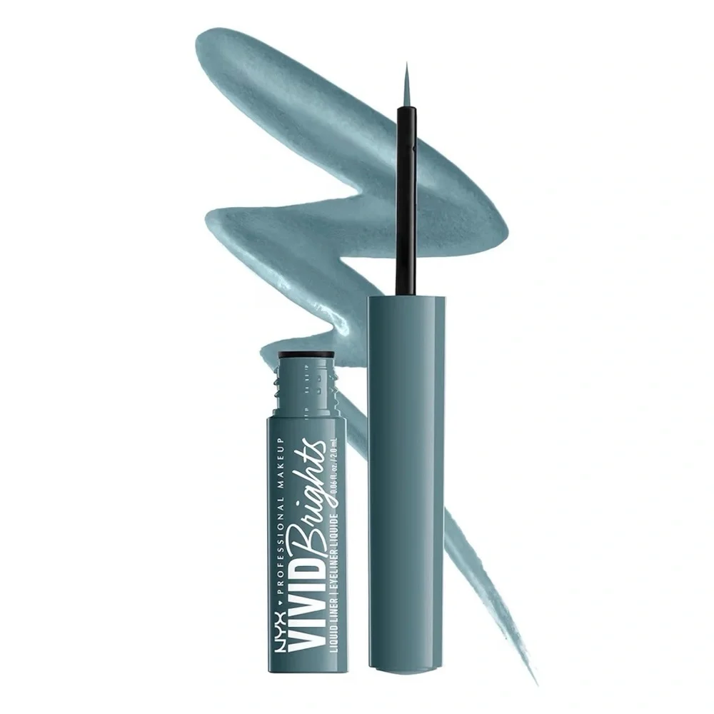 NYX Vivid Brights Liquid Eyeliner -CYAN SIMP